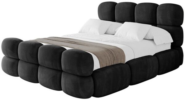 ALTDECOR Polsterbett NOMA-Z (Polsterbett mit Bettkasten und Lattenrost, Boxbett ohne Matratze), Doppelbett mit Stauraum, Bett mit Kopfteil