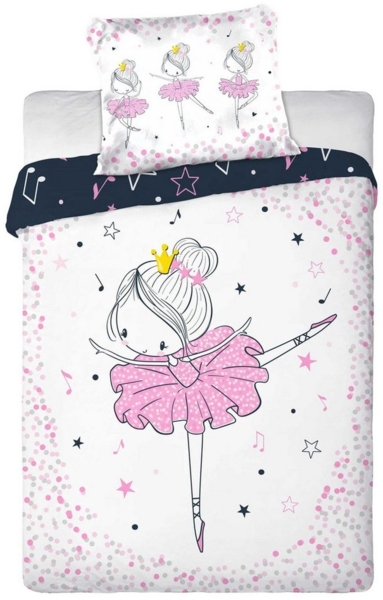 Ballerina Bettwäsche Babybettwäsche BALLERINA024 100x135 cm + 40x60 cm