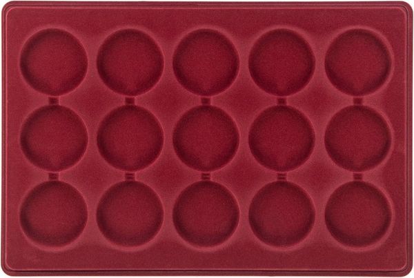MC. Sammler Aufbewahrungsbox MC. Sammler Münztableau mit Schutzdeckel, Münzkoffer, Münzkassette, 15 Fächer - 55mm Ø