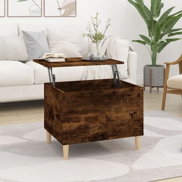 vidaXL Couchtisch Räuchereiche 60x44,5x45 cm Holzwerkstoff 819569