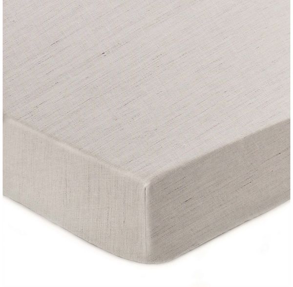 Urbanara Spannbettlaken Spannbetttuch Toulon I 100% Leinen, Leinen, Gummizug: Ja, (1 Stück), Bettlaken aus 100% Leinen - Made in Portugal