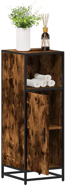 vidaXL Badschrank Räuchereiche 35x37,5x100 cm Holzwerkstoff 849241