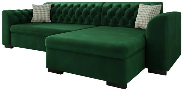 Ecksofa Lerito (Magic Velvet 2225 + Senegal 823, Seite: Rechts)