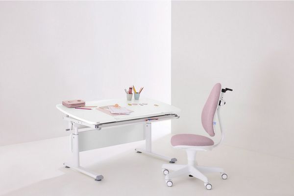 PAIDI Schreibtischstuhl JOOKI S aus pflegeleichtem Mikrofaser, ergonomisch mitwachsend, höhenverstellbarer Kinderstuhl, 360° Drehstuhl, 80 Kg Tragkraft