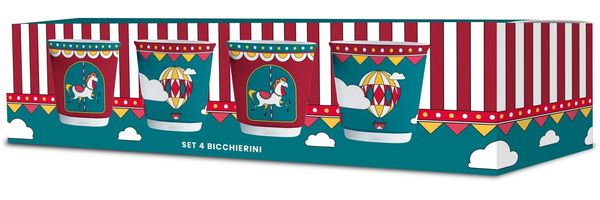 Espressobecher Mokka- Espressotasse Set 4tlg Bialetti Winter Wonderland NGD24005