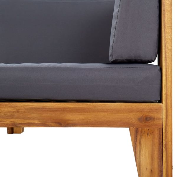 vidaXL 2-tlg. Garten-Lounge-Set mit Auflagen Massivholz Akazie 312147 Bild 5