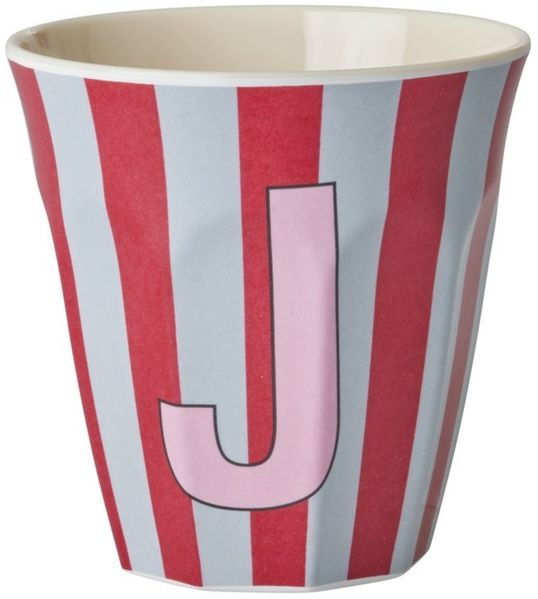 rice Becher Rice Melamin Becher Medium Buchstaben Mädchen, 1-tlg, Melamin