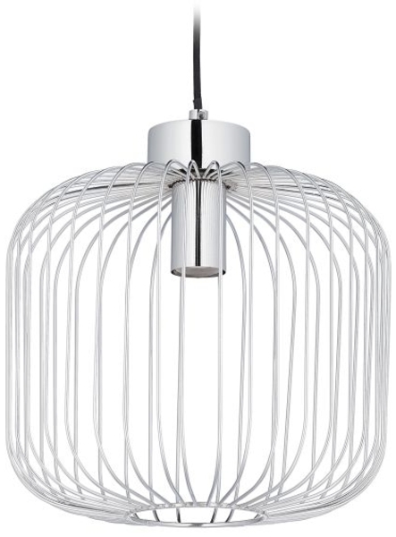 Hängelampe Metall silber 10039605