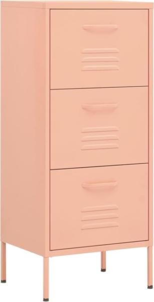 vidaXL Lagerschrank Rosa 42,5 x 35 x 101,5 cm Stahl 336184