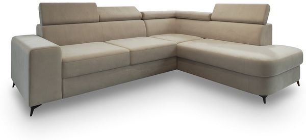 Masseno Ecksofa ALVORO mit Schlaffunktion L-Form, Sofa mit Bettkasten