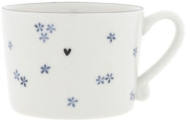 Bastion Collections Tasse Blue Daisies blau/weiß aus keramik