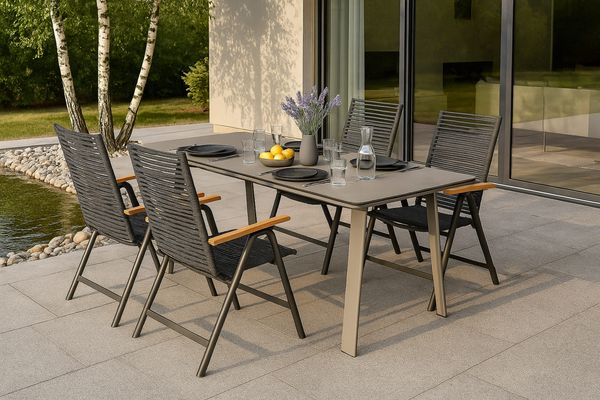LC Garden Gartenset 5tlg. Gartentisch Sunrest