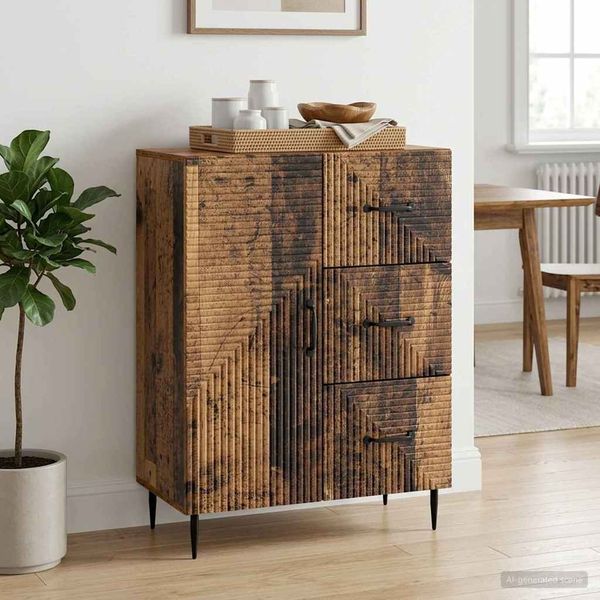 vidaXL Sideboard Altholz 66 x 34,5 x 89,5 cm Holzwerkstoff 894863