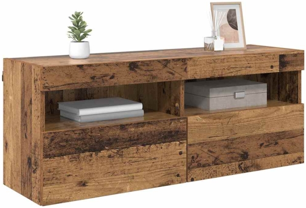 vidaXL TV-Wandschrank Altholz 100 x 30 x 40 cm Holzwerkstoff 882983 Bild 2