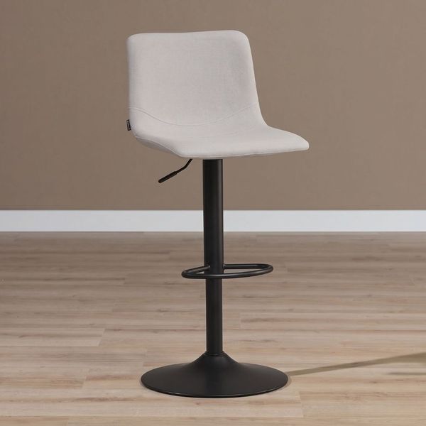 Bronx71 Barhocker Eva grau recycelter Stoff 60 - 76 cm