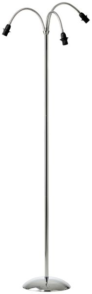 Stehlampe SALSA Chrom mit L-M-G Schirmen