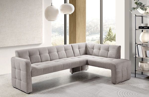 exxpo - sofa fashion Essbank Barista, bequem und elegant, hohe Bodenfreiheit, Eckbank Barista bequem und elegant, hochwertige Detailverarbeitung