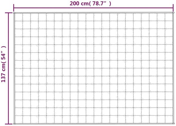 vidaXL Gewichtsdecke Stoff, 1 x Gewichtsdecke, Dunkelblau, 137x200 cm, Baumwolle, 10 kg Bild 6