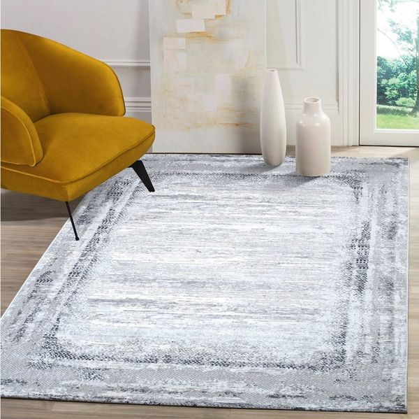 Sanat Teppich Harmony 3215, auch als Läufer, rechteckig, Höhe: 12 mm, Wohnzimmer, Kurzflor, modern, Bordüre, Schlafzimmer