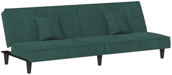 vidaXL Schlafsofa Dunkelgrün Samt 351909
