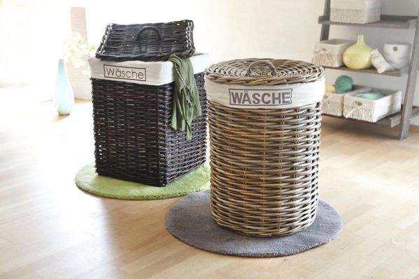 Home affaire Wäschekorb, Rattangeflecht, Höhe 65 cm