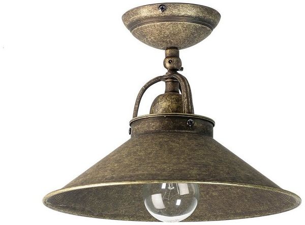 Licht-Erlebnisse Deckenstrahler ALICE, ohne Leuchtmittel, Deckenlampe Messing Bronze Antik schwenkbar Industrie Lampe