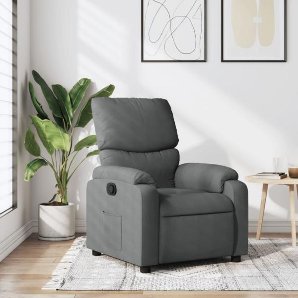 vidaXL Relaxsessel Dunkelgrau Stoff 373411