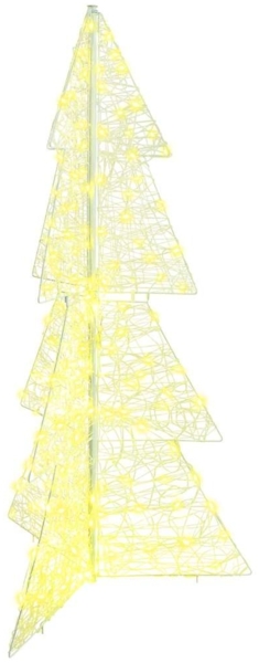 vidaXL Weihnachtsbaum mit 160 LEDs Warmes Weiß 150 cm Acryl 42019206