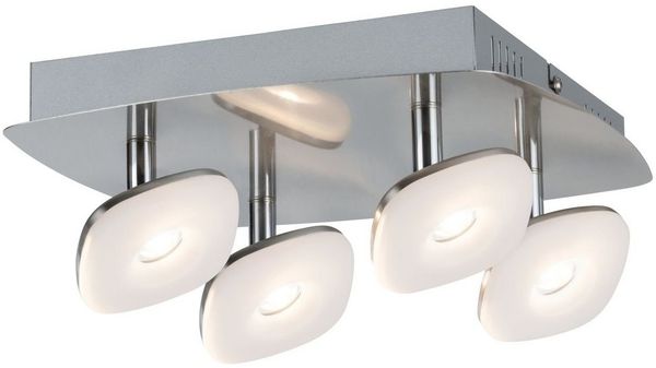 Paulmann Spotlight Squarelense 4x3,2W Nickel 230V Metall/Acryl7237