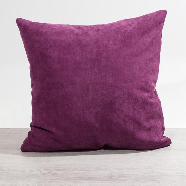 Kissen Deko von Lysel - violett Uni Jerada 50x50 Polyester kissenbezug Dekokissen