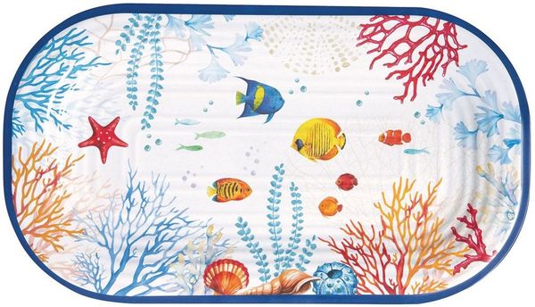 EasyLife Servierplatte Bora Bora, Melamin, Spülmaschinengeeignet, Mehrfarbig, Unterwasser, H: cm