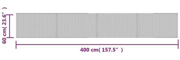 vidaXL Teppich Rechteckig Dunkelbraun 60x400 cm Bambus 376731 Bild 8