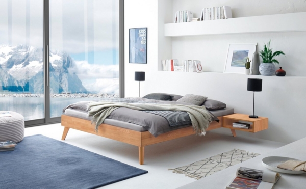 Hasena Trento Calvari Massivholzbett 140x200 Eiche bianco, geölt 20