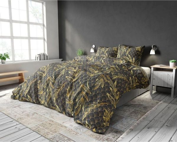 Sitheim-Europe Bettwäsche SLEEPTIME GOLD RUSH - Bettbezug +Kissenbezüge, Baumwolle, 3 teilig, Weich, geschmeidig und wärmeregulierend