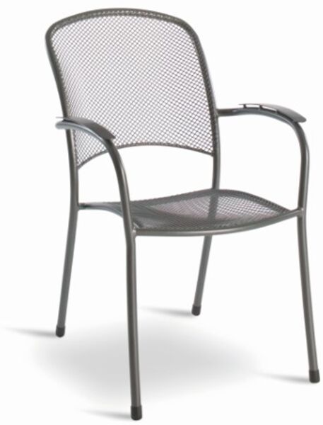 4er Set Carlo Stapelstuhl grau