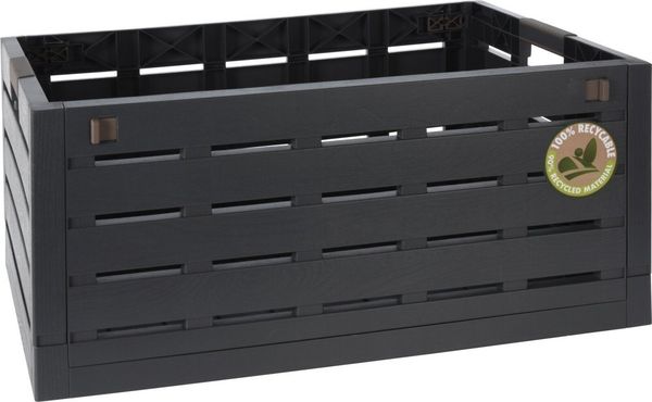 Koopman Klappbox Autobox 59x38x28 cm 60 Liter 50 KG belastbar, 60 l, Anthrazit, Kunststoff, Klappbar, stabil