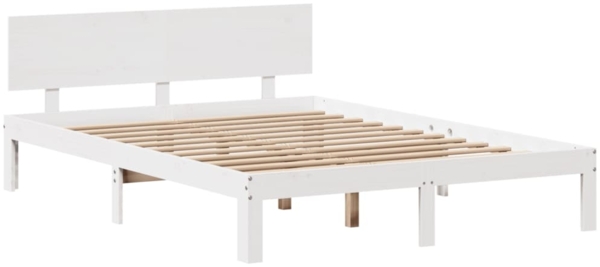 vidaXL Massivholzbett mit Schubladen Weiß 120x200 cm Kiefer 3301983 Bild 6