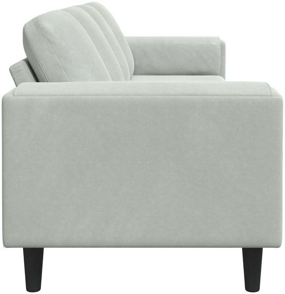 vidaXL Wohnzimmer Couch Hellgrau 250 x 77 x 76 cm 3335091 Bild 5