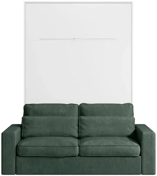 Vente-unique - RAPILI Bett Holz, Platte Weiß - B 133 cm239,2 cm x H 225,2 cm x L 200 cm Bild 6
