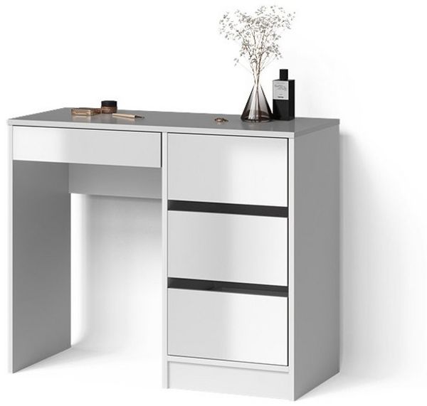 Livinity® Schminktisch Imola, Weiß/Weiß, 90 cm ohne Spiegel (1-St)