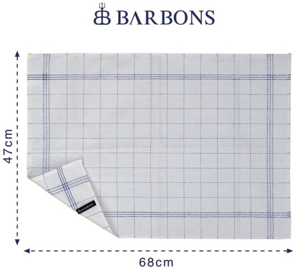 BARBONS Geschirrtuch Allzweck Tücher, Geschirrtücher, Trockentuch, Küchentuch, (10 er, 10-tlg), Premium Qualität, 100% Baumwolle, Schwarz Bild 2