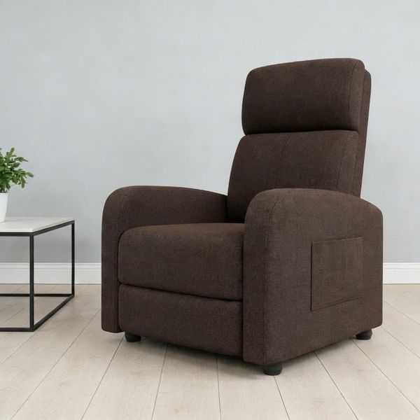 GarveeHome Relaxsessel Fernsehsessel Ruhesessel Liegesessel mit Liege-Funktion Polstersessel Leinen verstellbar Einzelliegesessel Wohnzimmer Schlafzimmer Heimkino