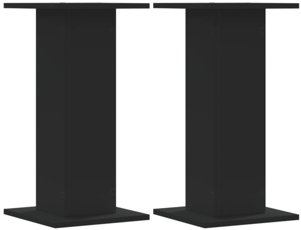 vidaXL Pflanzenständer 2 Stk. Schwarz 30x30x60 cm Holzwerkstoff 3307856