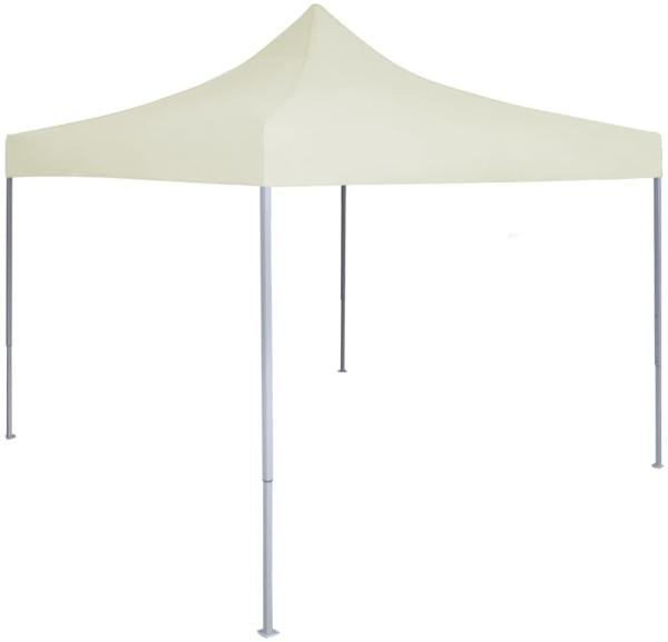 vidaXL Profi-Partyzelt Faltbar 2×2 m Stahl Creme 48880