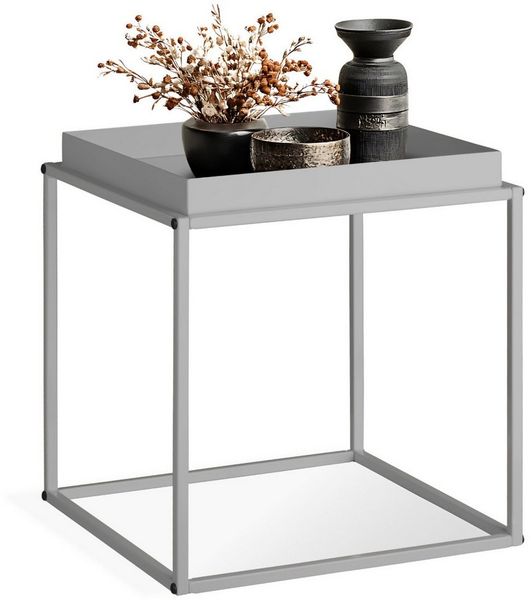tectake Beistelltisch Cambridge (1-St, 1 tlg), Stapelbarer Beistelltisch im trendigen Retro-Look