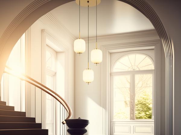 Hängeleuchte Esszimmer LED Hängelampe Esstisch Wohnzimmer Messing Glas 15217-3