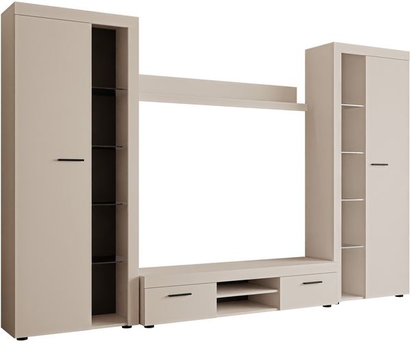 Wohnwand Rango XL (Farbe: Sandbeige, ohne Beleuchtung) Bild 3