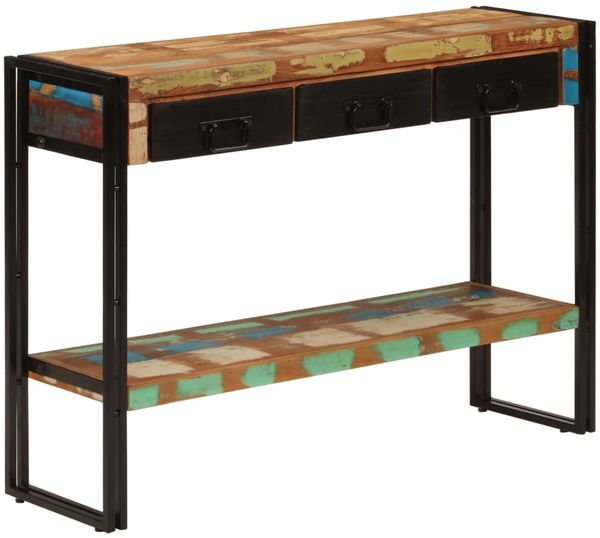 vidaXL Konsolentisch 110x30x76 cm Altholz Massiv 348158