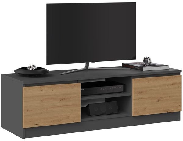 MAGOWA TV-Schrank MODERNER TV-SCHRANK / TV-STÄNDER – MODELL 120 CM (1er Set) robust & kompakt