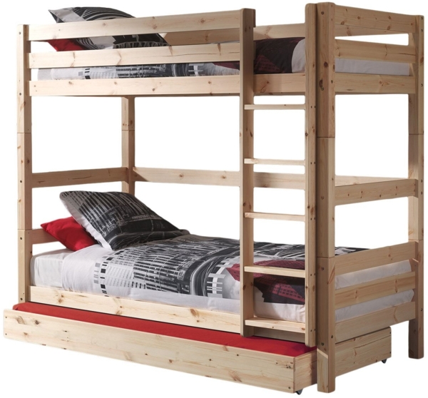 Etagenbett Karolina 210x105x161 Hochbett Massivholz natur